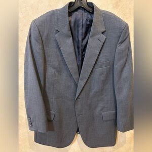 Jos. A. Bank Charcoal Blazer 100% wool classic traditional style 46r like new